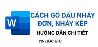 Hoc tin hoc van phong tai Thanh Hoa Máy tính của bạn gặp lỗi nhấn một lần nháy kép nhưng ra hai lần nháy, trường hợp này chúng ta sẽ xử