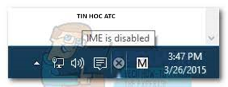 Trung tam tin hoc o thanh hoa Một ngày đẹp tròi bạn thấy máy tính báo ime is disabled? Nguyên nhân do đâu và làm sao để khắc