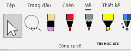 Hoc tin hoc van phong tai Thanh Hoa Cách lấy bút vẽ trong word, giúp bạn soạn thảo văn bản, tin học ATC xin chia sẽ cùng bạn trong bài