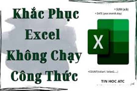 Hoc tin hoc van phong tai Thanh Hoa Bạn nhập đúng công thức trong excel nhưng excel không thực hiện được phép tính? Tin học ATC có