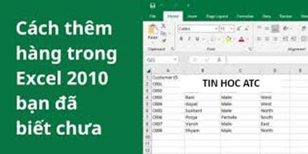 Học tin học ở thanh hóa Bài viết này dành cho bạn mới làm quen với excel, hướng dẫn cách thêm hàng trong excel như thế nào? Mời bạn