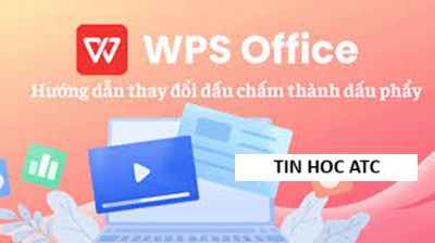 Hoc tin hoc van phong tai Thanh Hoa Bài viết hôm nay tin học ATC sẽ hướng dẫn bạn cách đổi dấu ngăn cách hàng nghìn từ dấu chấm sang